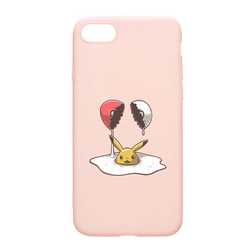 Husa Apple iPhone SE 2 / iPhone 7 / iPhone 8, Meme, rezistenta la uzura, anti-alunecare, din silicon Premium, PinkSand, PS656