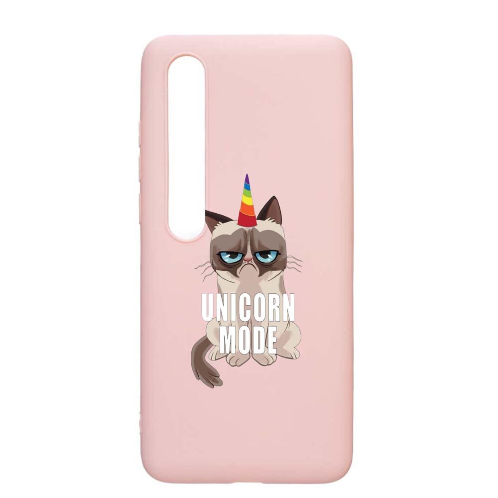 Husa Xiaomi Mi 10 / Mi 10 Pro, Meme - Gumpy Unicorn Meme, rezistenta la uzura, anti-alunecare, din silicon Premium, PinkSand, PS654