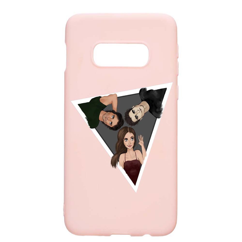 Husa Samsung Galaxy S10e, Vampire Diaries, rezistenta la uzura, anti-alunecare, din silicon Premium, PinkSand, PS577