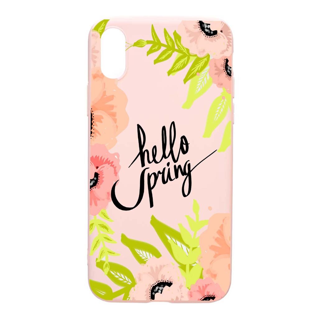 Husa Samsung Galaxy A10, Hello Sping, rezistenta la uzura, anti-alunecare, din silicon Premium, PinkSand, PS685