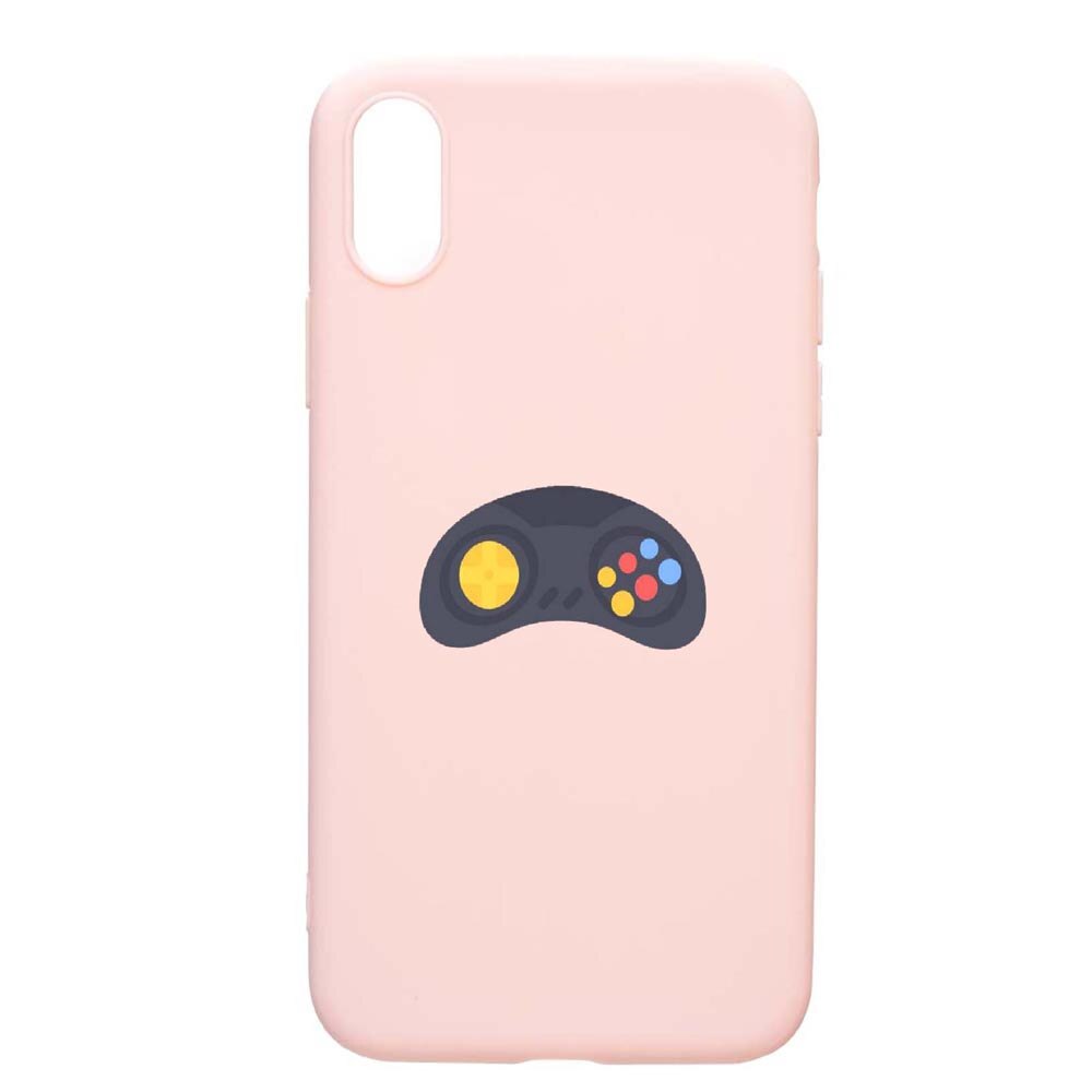 Husa Apple iPhone XS Max, Game - Xbox, rezistenta la uzura, anti-alunecare, din silicon Premium, PinkSand, PS672