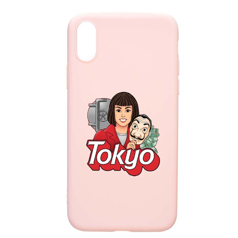 Husa Samsung Galaxy A10, La Casa De Papel - Tokyo, rezistenta la uzura, anti-alunecare, din silicon Premium, PinkSand, PS717