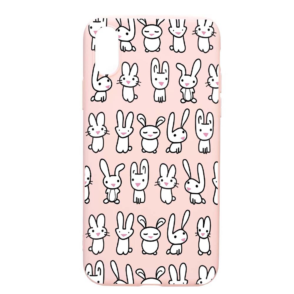 Husa Samsung Galaxy A10, Rabbits, rezistenta la uzura, anti-alunecare, din silicon Premium, PinkSand, PS691