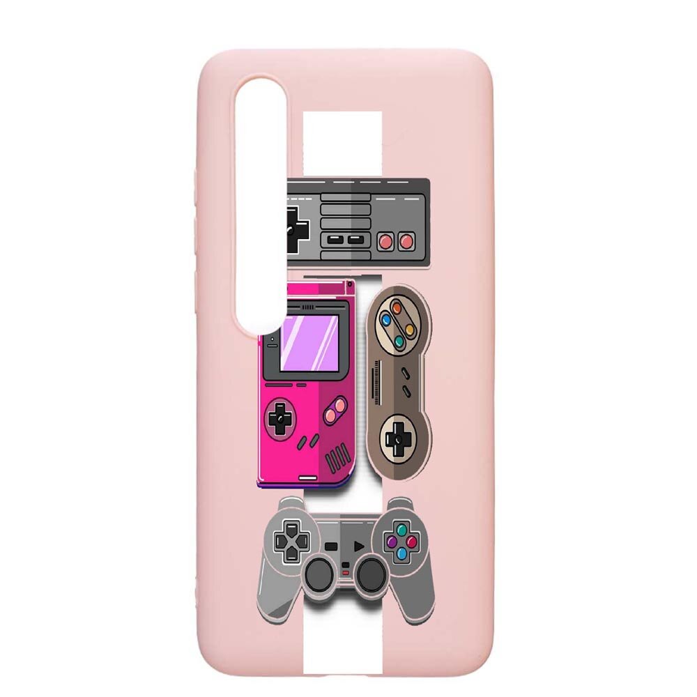 Husa Xiaomi Mi 10 / Mi 10 Pro, Gamer - Xbox - Nintendo, rezistenta la uzura, anti-alunecare, din silicon Premium, PinkSand, PS670
