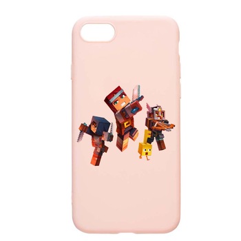 Husa Apple iPhone SE 2 / iPhone 7 / iPhone 8, MInecraft, rezistenta la uzura, anti-alunecare, din silicon Premium, PinkSand, PS724 Husa Apple iPhone SE 2 / iPhone 7 / iPhone 8, MInecraft, rezistenta la uzura, anti-alunecare, din silicon Premium, PinkSand, PS724