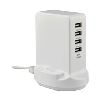 Statie de incarcare rapida USB, Unitec, 4 porturi, 1 m Statie de incarcare rapida USB, Unitec, 4 porturi, 1 m