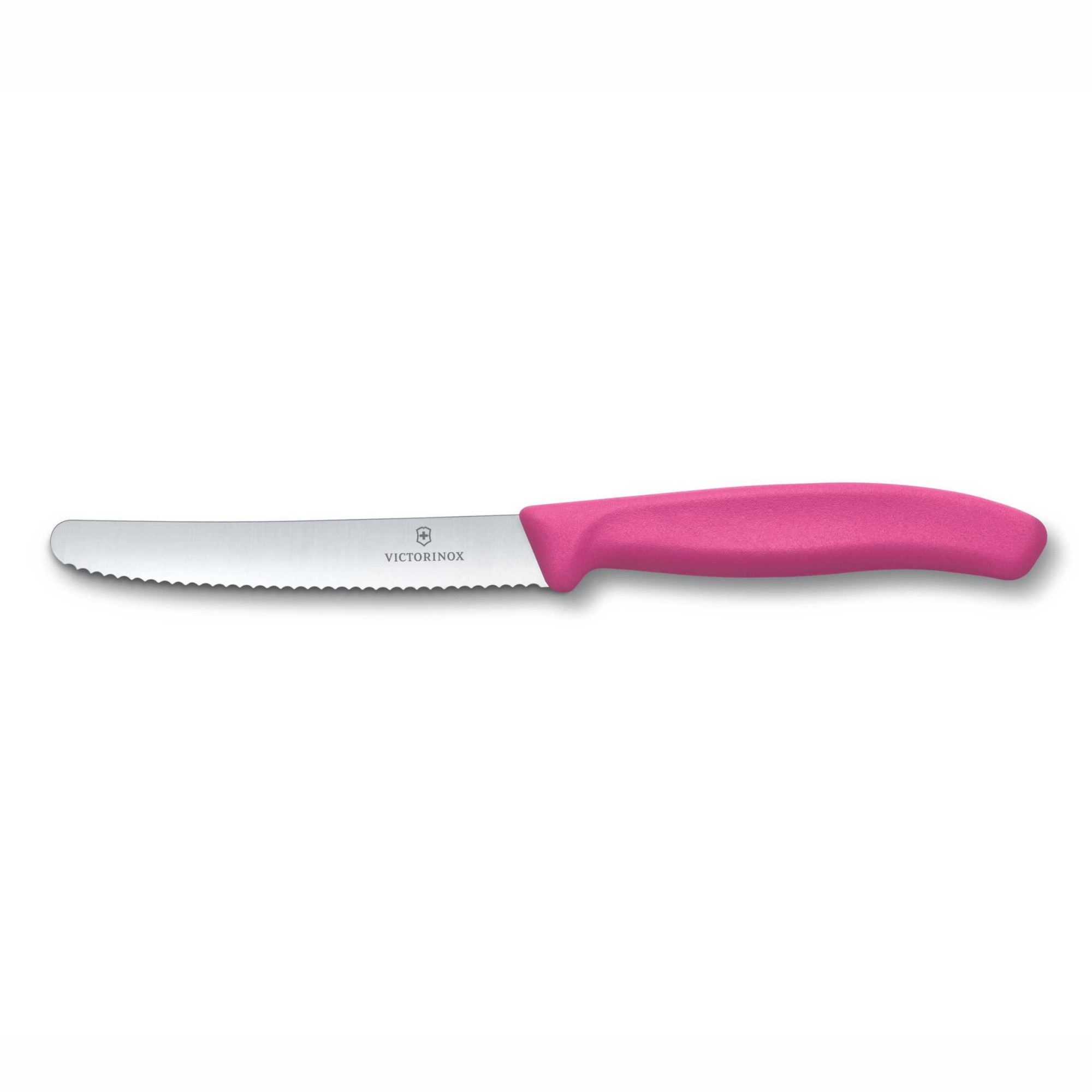 Cutit cu lama zimtata 11cm Victorinox Swiss Classic pink 6.7836.L115
