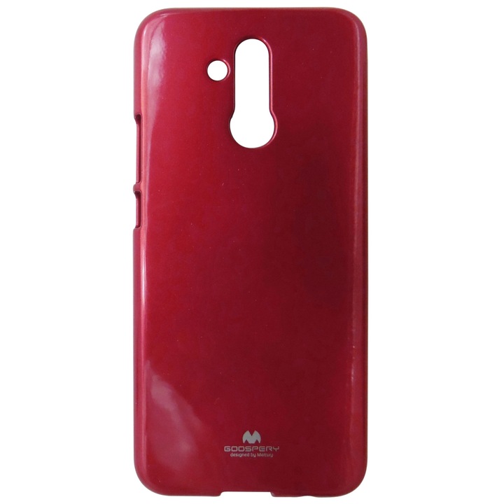 Тъмно червен TPU силиконов калъф Mercury Jelly Pearl за Huawei Mate 20 Lite