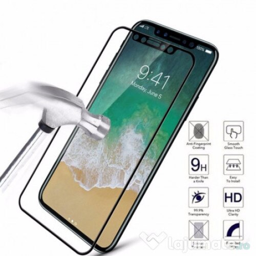 Folie din sticla securizata full cover, cu adeziv pe toata suprafata, pentru Iphone XS