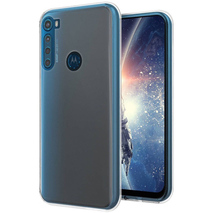 Калъф, съвместим с Motorola One Fusion Plus G-Tech Transparent TPU