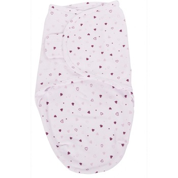 Body special bebelusi tip Wrap BO Jungle Inimioare, S, 3-6 kg, din bumbac Body special bebelusi tip Wrap BO Jungle Inimioare, S, 3-6 kg, din bumbac