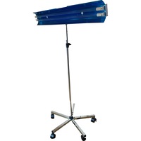 lampa bactericida germicidala ultraviolete prolux profline uv-c tub osram 110w 2 x 55w priza cu telecomanda de uz medical mobila cu stativ inox si role imagen 11_0_
0