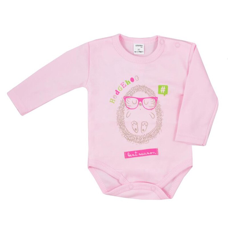 Body cu maneca lunga pentru fete Koala Igielka T1-600, Roz