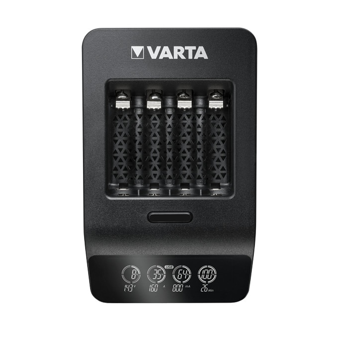 Incarcator Varta Smart Charger Plus cu 4 acumulatori AA R6 2100mAh 1.2V Ni-Mh 57684