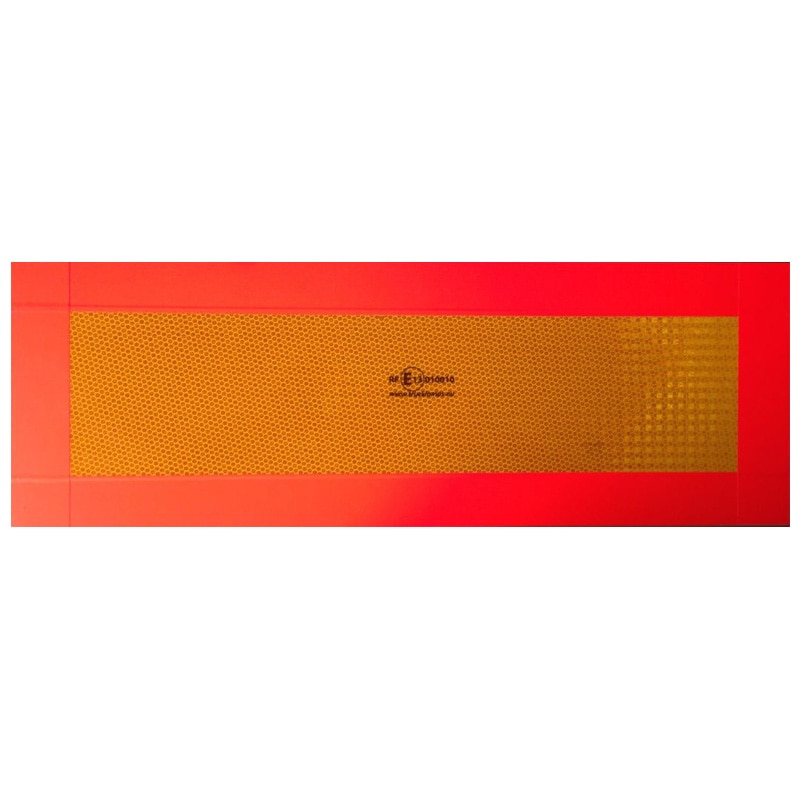 Set placi reflectorizante identificare vehicule grele-lungi (contur) 2buc Kamar - Galben/Portocaliu