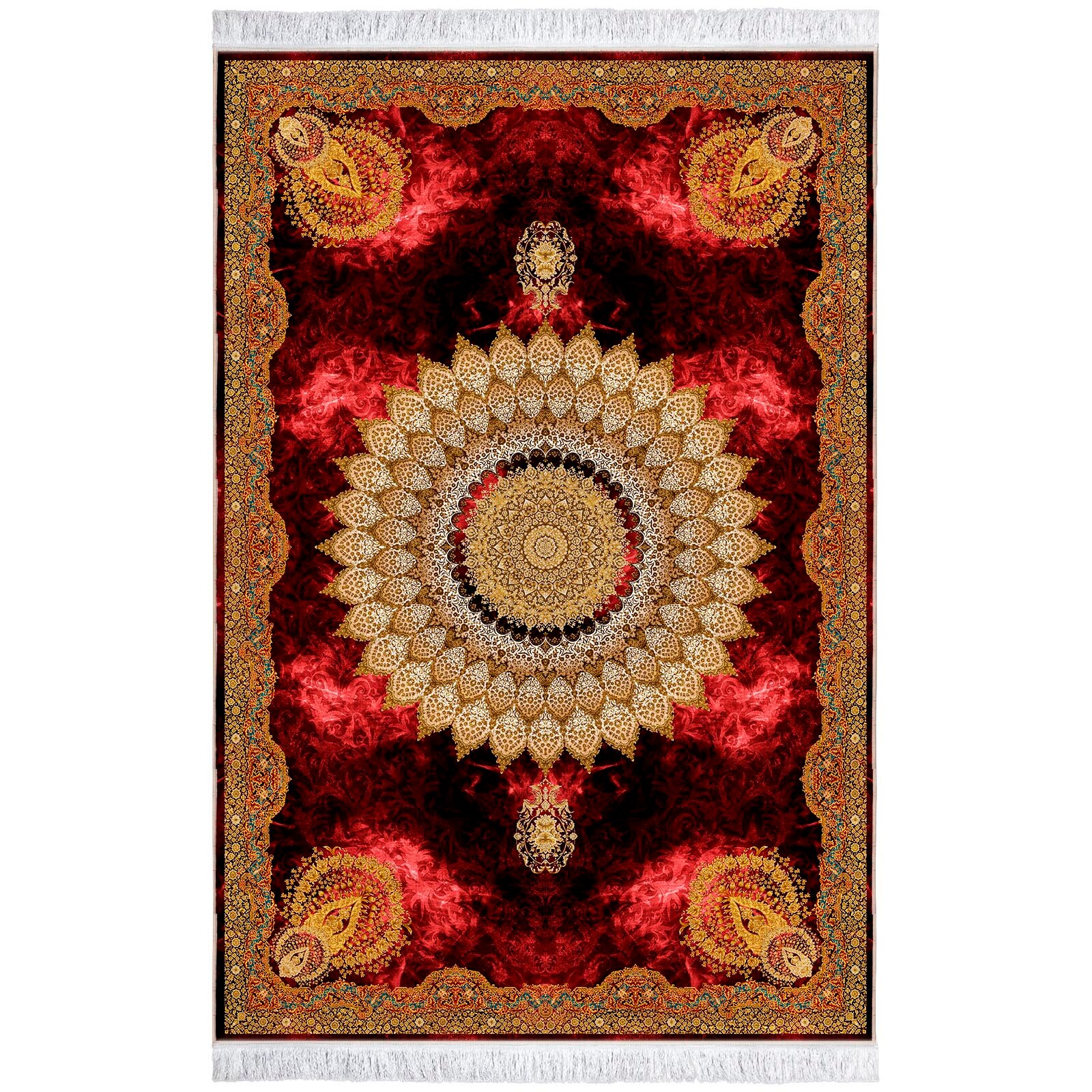 Covor EuCarpet 400411D1 Dimensiune 150x225 Grena