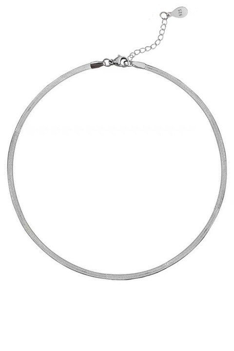 Lant din argint 925 Fish Bone fara pandantiv, 40 cm, aniversare, sarbatori