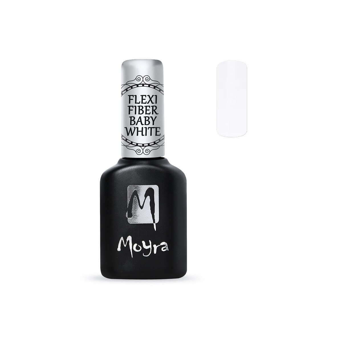 Base Gel pentru unghii Flexi Fiber Baby White Moyra 10ml Alb