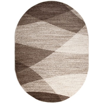Covor Sari Ov Modern Short Pile Chemex K195B bej 160x220 Covor Sari Ov Modern Short Pile Chemex K195B bej 160x220