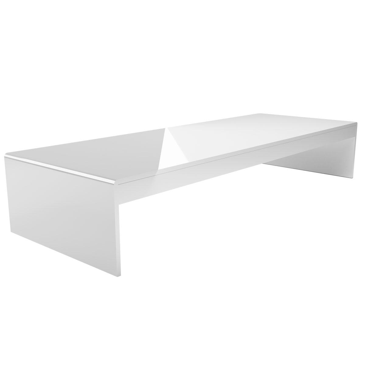 Suport pentru monitor JJ DISPLAYS, din stiplex alb