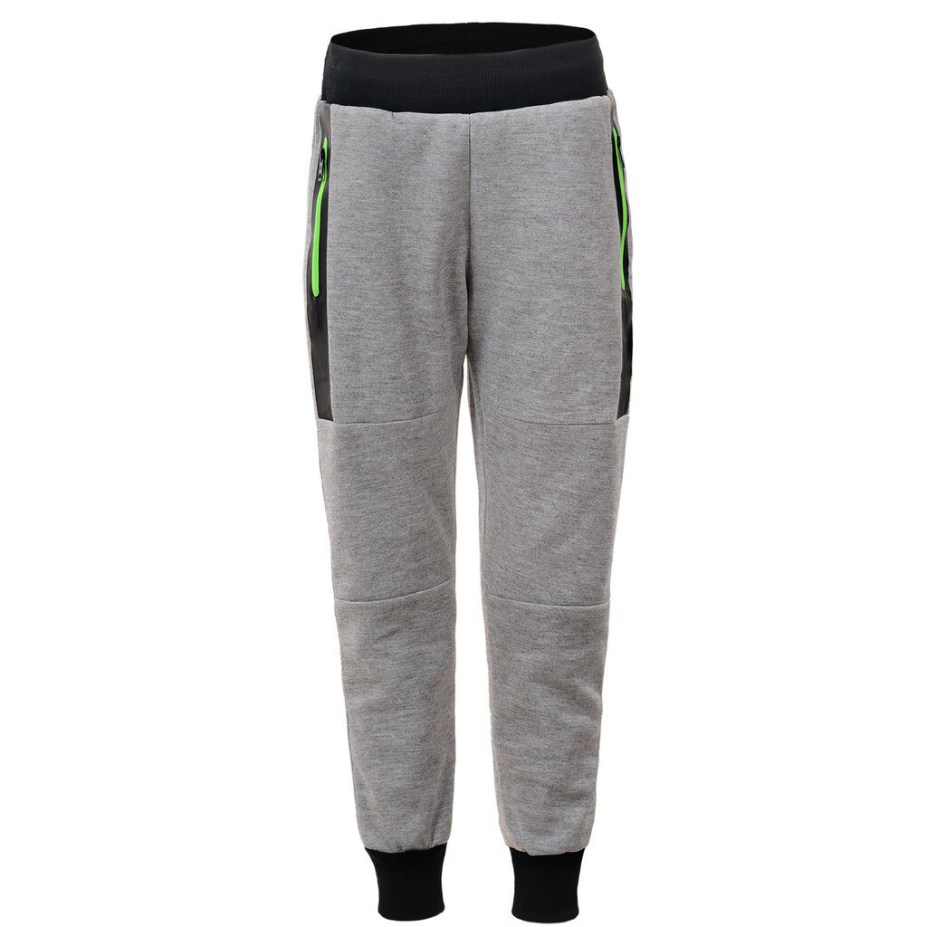 Pantaloni trening vanisati GRAY, gri melanj deschis 110-116cm, 5-6ani