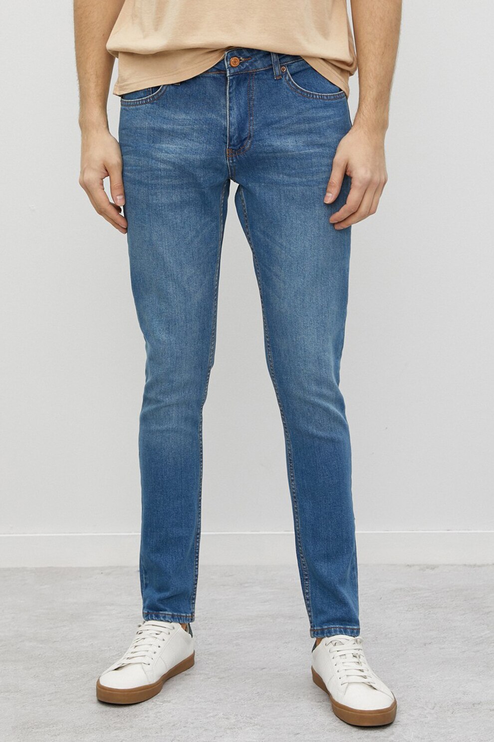 KOTON, Blugi skinny Micheal, Albastru