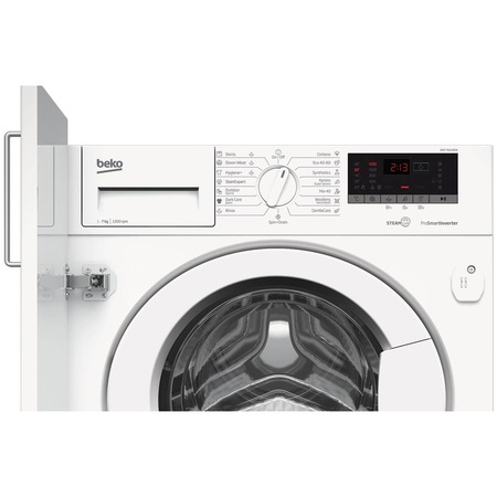 Masina de spalat rufe incorporabila Beko WITC 7612 B0W, 7 kg, 1200 RPM, Clasa A+++, Motor ProSmart Inverter, Silent Tech, Alb