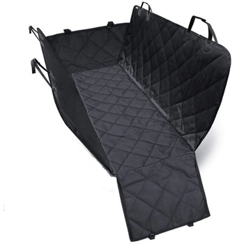 Husa auto profesionala protectie si transport animale, impermeabila, matlasata, antialunecare, neagra - 137x147 cm Husa auto profesionala protectie si transport animale, impermeabila, matlasata, antialunecare, neagra - 137x147 cm