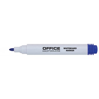 Marker pentru table de scris, varf rotund, corp plastic, Office Products - albastru Marker pentru table de scris, varf rotund, corp plastic, Office Products - albastru
