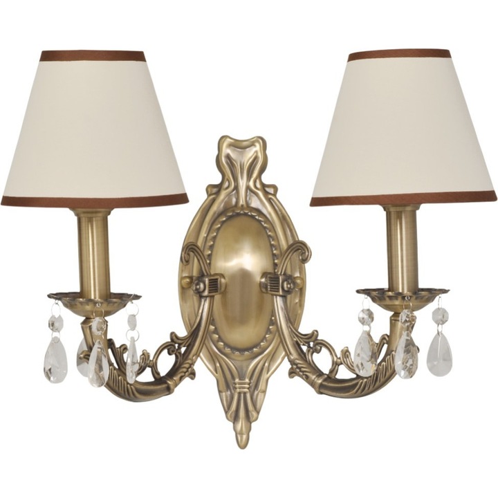 Klausen fali lámpa, fém, 2xE14