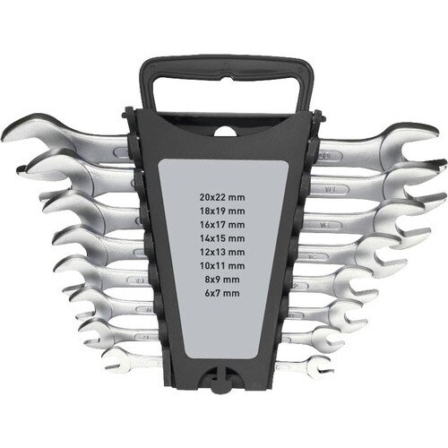 Set chei fixe duble 6-22 mm WGB, 8 piese, otel