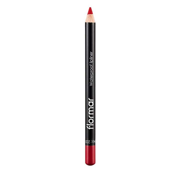 Creion Waterproof Lipliner Flormar rosu dramatic