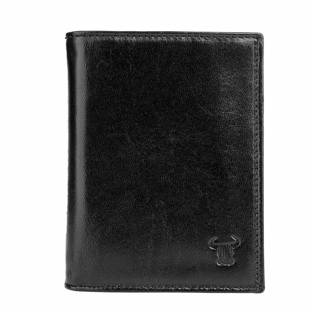 Portofel vertical piele barbati,Toro Nero, Token black