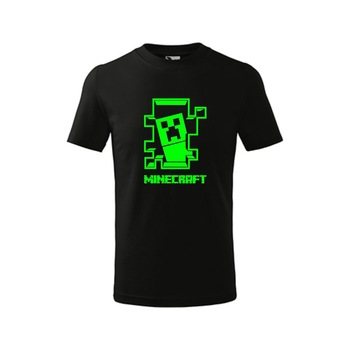 Tricou copii personalizat,Minecraft ,Negru,6 ani Tricou copii personalizat,Minecraft ,Negru,6 ani