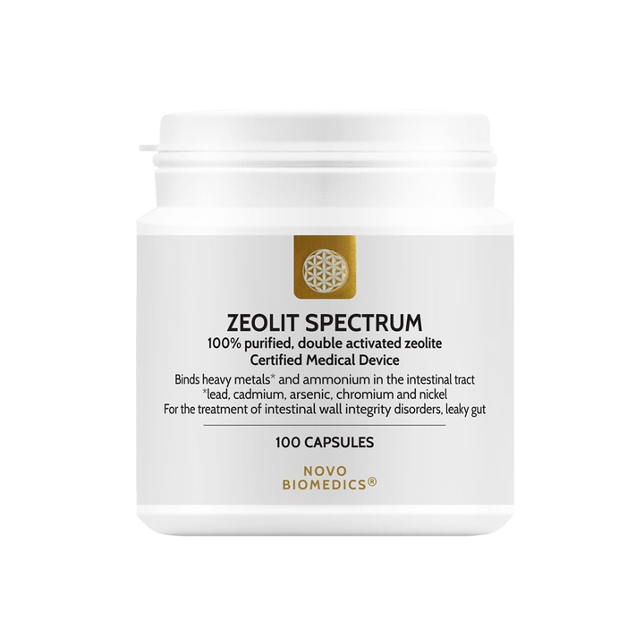 Zeolit Spectrum Austria - zeolit pur 100%, dublu activat, 100 capsule