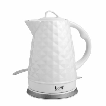 Ceainic electric, BOTTI, Ceramica, 1500 W, Alb, 1.7 l Ceainic electric, BOTTI, Ceramica, 1500 W, Alb, 1.7 l