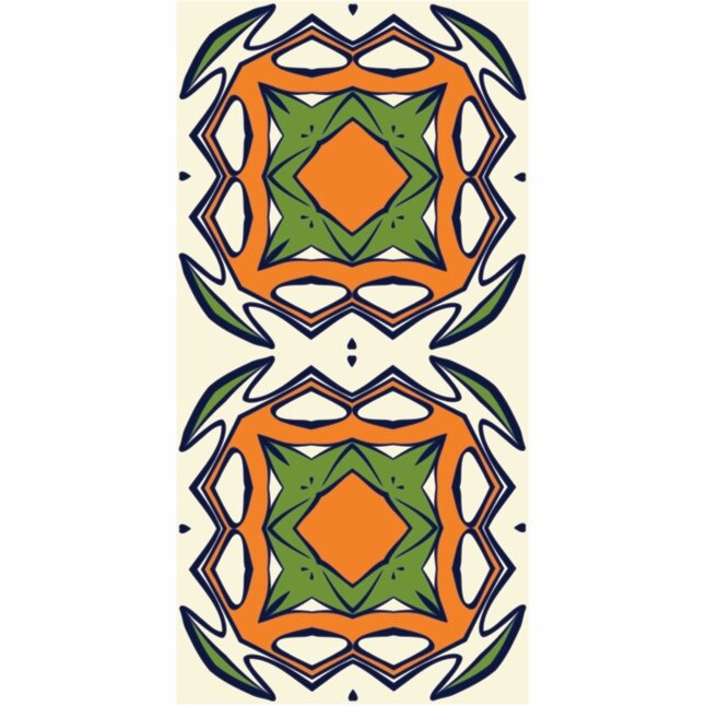 Set 6 buc stickere autocolante faianta decorativa 20cm x 40cm model abstract cu desen in 4 culori