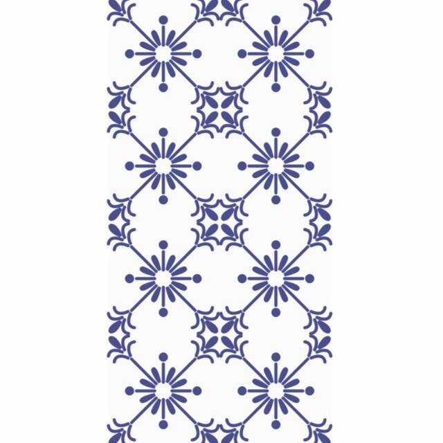 Set 6 buc stickere autocolante faianta decorativa 20cm x 40cm model 16 cerculete albastre