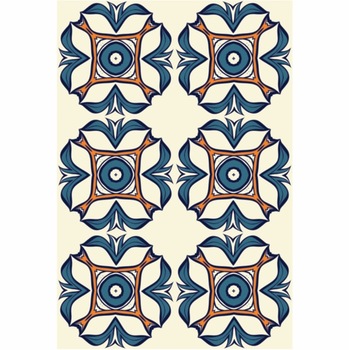 Set 6 buc stickere autocolante faianta decorativa 20cm x 30cm model cu mugur de crin Set 6 buc stickere autocolante faianta decorativa 20cm x 30cm model cu mugur de crin