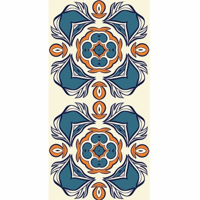 Set 6 buc stickere autocolante faianta decorativa 20cm x 40cm model abstract in 4 culori