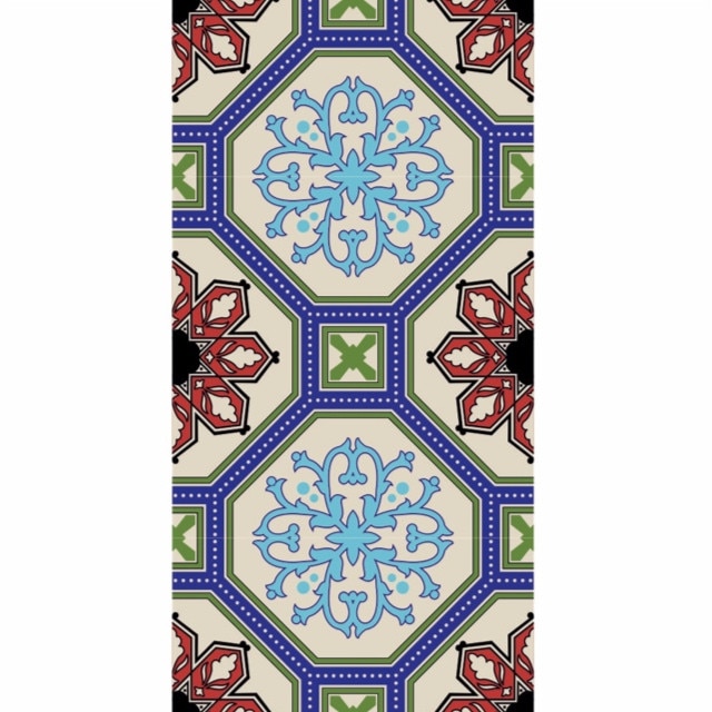 Set 6 buc stickere autocolante faianta decorativa 20cm x 40cm model desen abstract multicolor 25