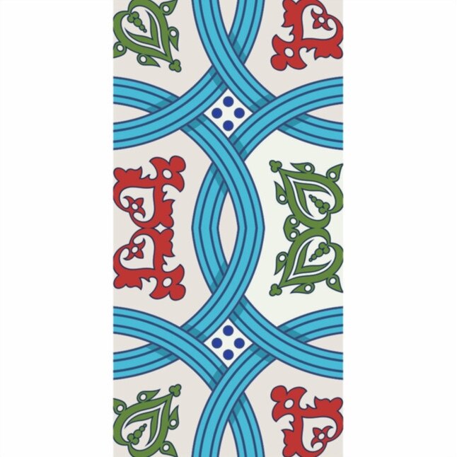 Set 6 buc stickere autocolante faianta decorativa 20cm x 40cm model dungi albastre