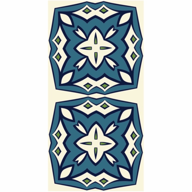 Set 6 buc stickere autocolante faianta decorativa 20cm x 40cm model abstract 10