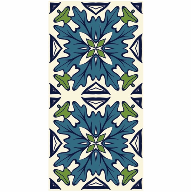 Set 6 buc stickere autocolante faianta decorativa 20cm x 40cm model frunza de plop