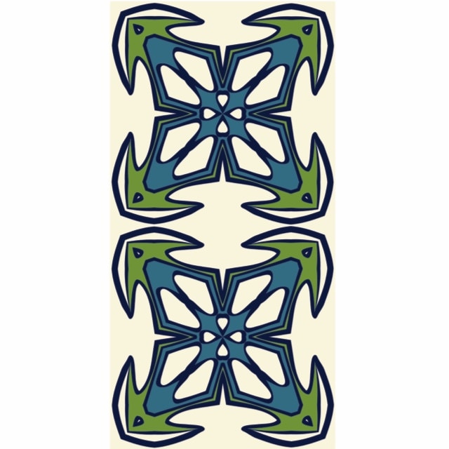 Set 6 buc stickere autocolante faianta decorativa 20cm x 40cm model 4 sageti in colturi