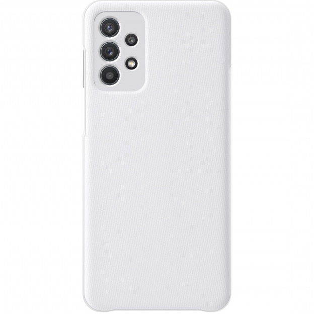 Husa de protectie Samsung Smart S View Wallet Cover pentru Galaxy A32 (5G), White