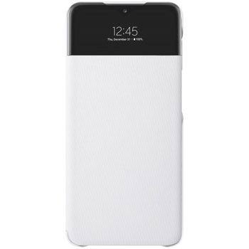 Husa de protectie Samsung Smart S View Wallet Cover pentru Galaxy A32 (5G), White Husa de protectie Samsung Smart S View Wallet Cover pentru Galaxy A32 (5G), White