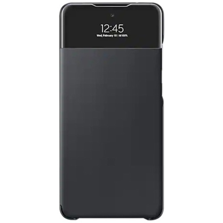 Husa de protectie Samsung Smart S View Wallet Cover pentru Galaxy A72, black