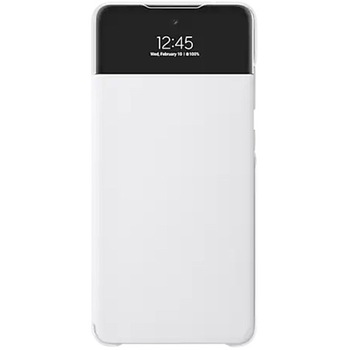 Husa de protectie Samsung Smart S View Wallet Cover pentru Galaxy A72, white Husa de protectie Samsung Smart S View Wallet Cover pentru Galaxy A72, white