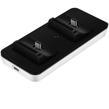 Statie dubla de incarcare pentru controller PS5 Playstation 5 , Stand / Dock , incarcator pentru Controlere Statie dubla de incarcare pentru controller PS5 Playstation 5 , Stand / Dock , incarcator pentru Controlere